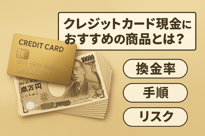 クレジットカード現金化におすすめの商品とは？換金率・手順・リスクを徹底解説