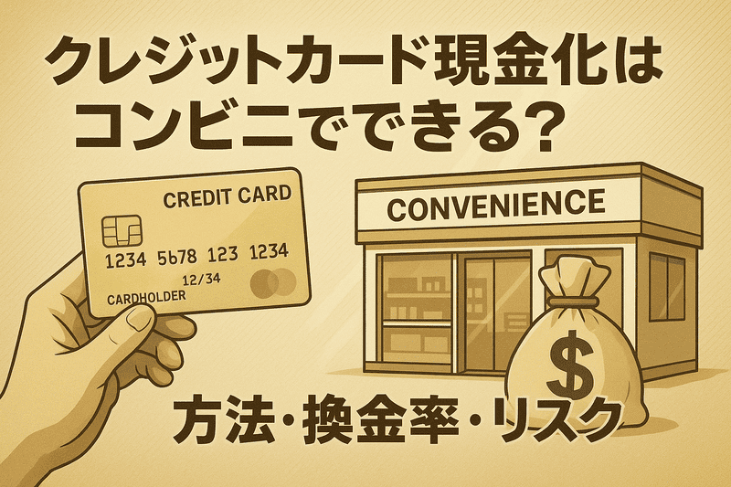 クレジットカード現金化はコンビニでできる？方法・換金率・リスクを徹底解説