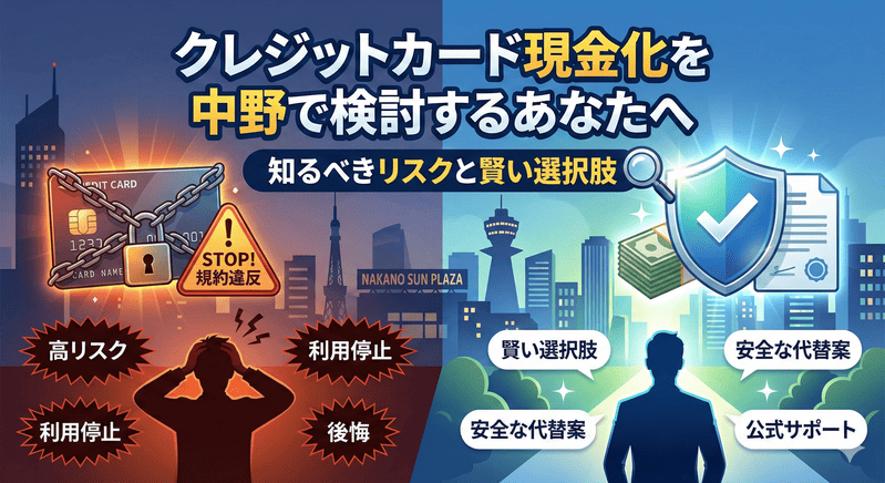 クレジットカード現金化を中野で検討するあなたへ：知るべきリスクと賢い選択肢