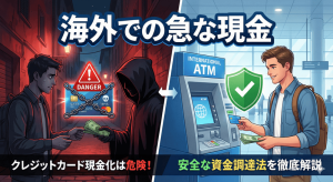 海外での急な現金、クレジットカード現金化は危険！安全な資金調達法を徹底解説